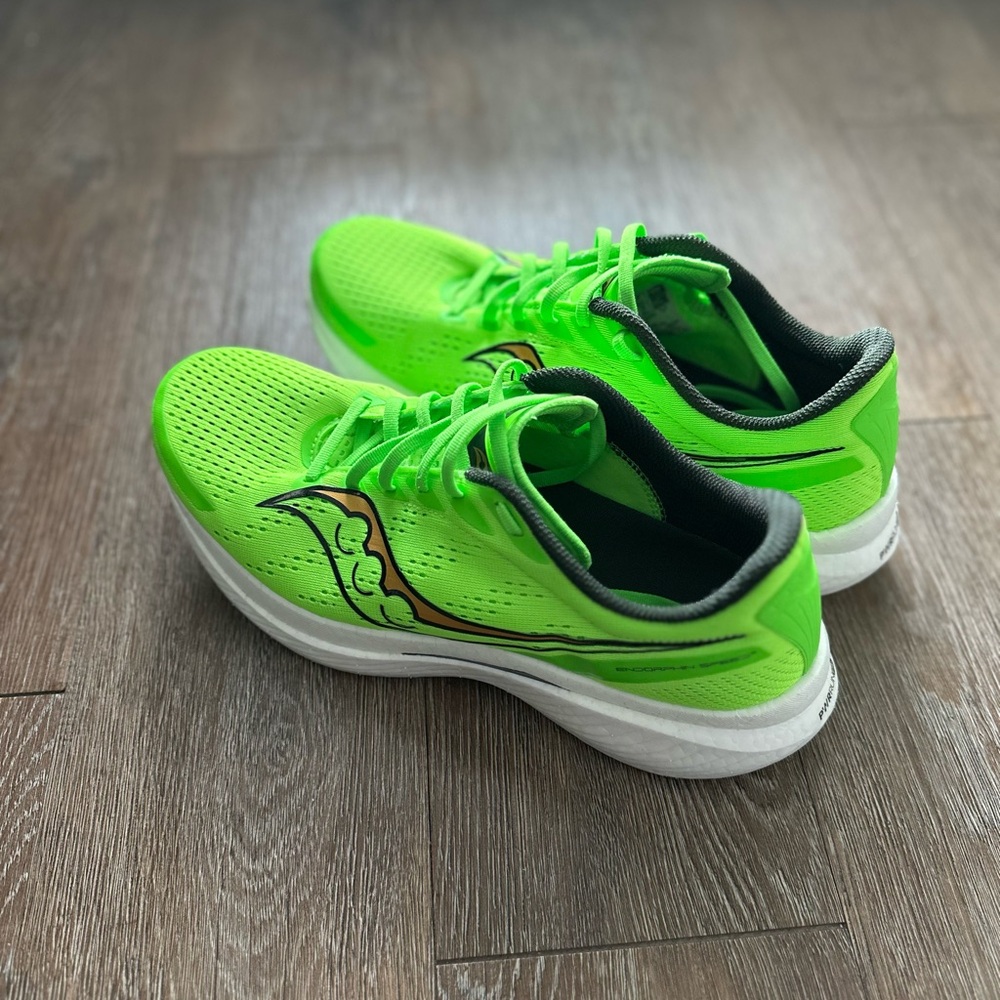 Saucony Men's Athletic Shoes in Neon Green and Black